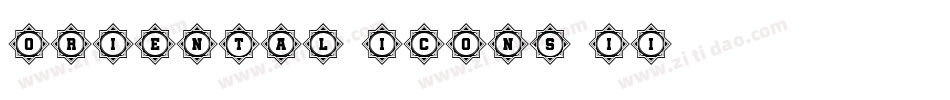 Oriental Icons II字体转换